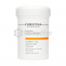 Christina Elastin Collagen Carrot Oil Moisture Cream/ Увлажняющий крем с морковным маслом, коллагеном и эластином для сухой кожи 250 мл ( снят с производства)
